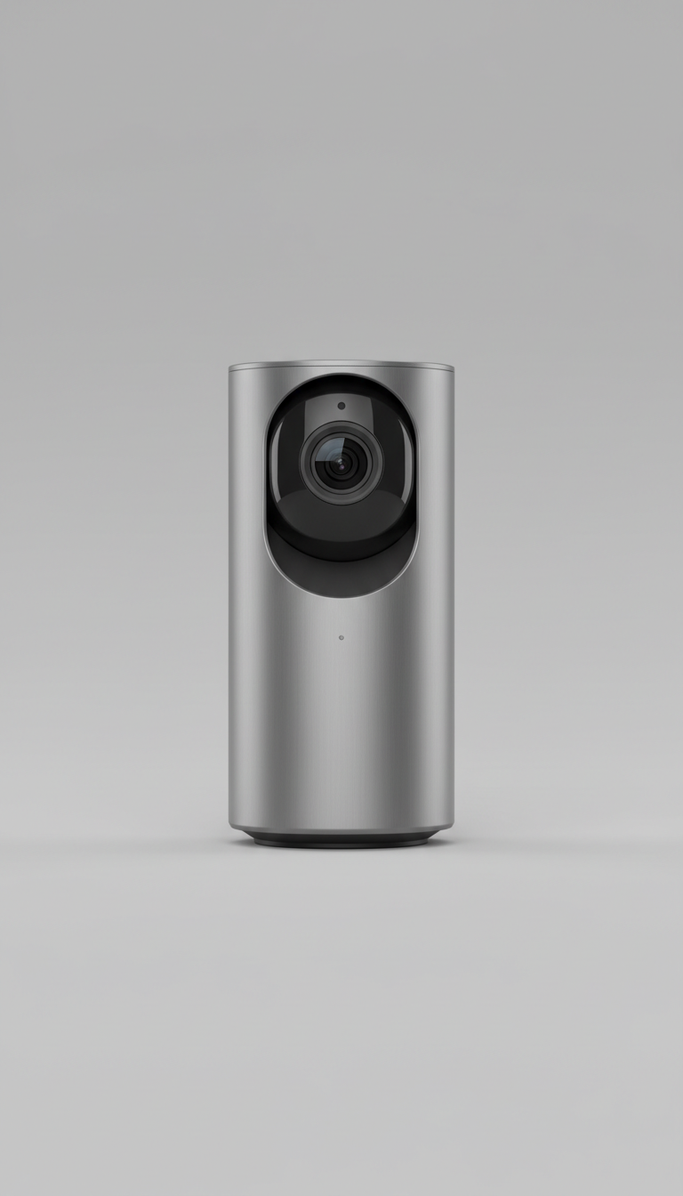 Brushed Metal Smart Security Camera